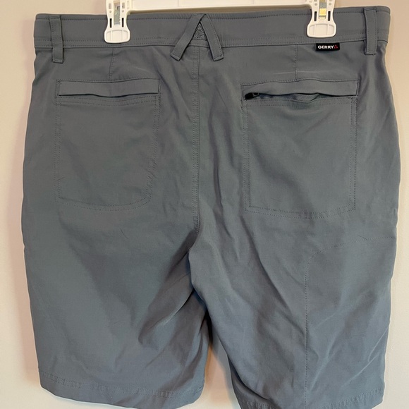 Men’s Gerry Flat Front Shorts - Bluish Slate Gray - Picture 2 of 5